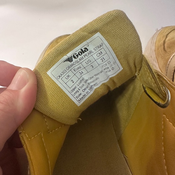 Girls Gold Gola Shoes - Picture 7 of 10